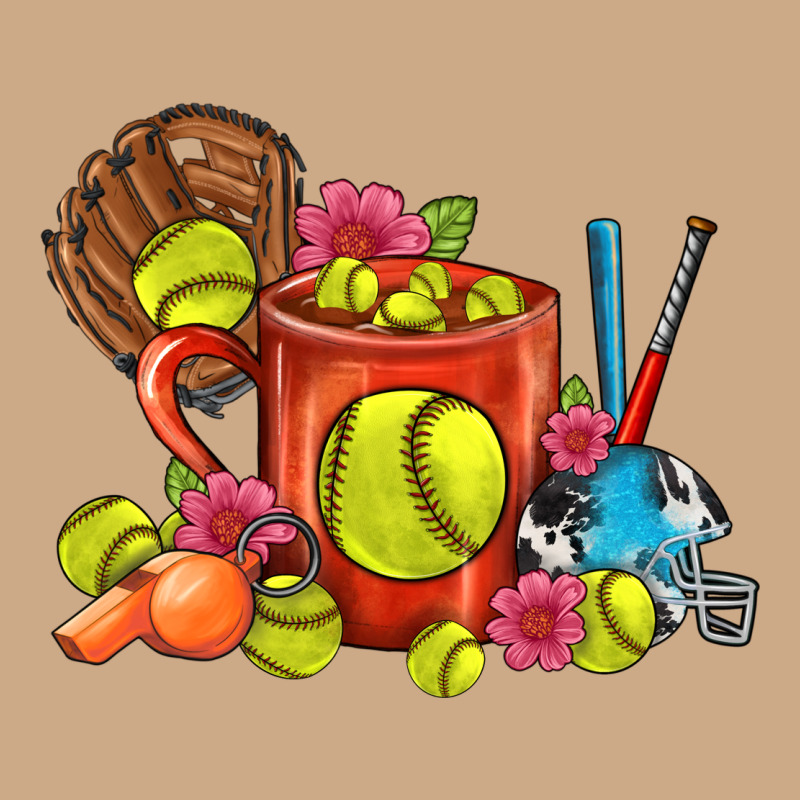 Softball Coffee Mug Vintage Hoodie by FaDigitalArtStudio | Teevron