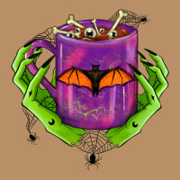 Halloween Coffee Cup With Hands Vintage Hoodie | Teevron