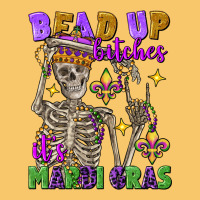 Bead Up Bitches It's Mardi Gras Skeleton Vintage Hoodie | Teevron