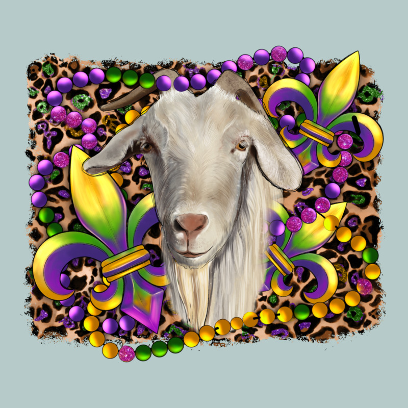 Mardi Gras Goat Fleur De Lis Heavy Core Tee by RanaPortraitStore | Teevron