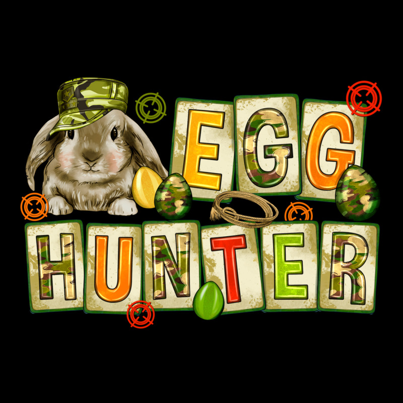 Egg Hunter With Camouflage Plate Letters Easter Premium Tee by HowdyJamesFarm | Teevron
