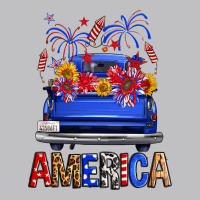 Western Fourth Of July America Truck Long Sleeve Tee | Teevron