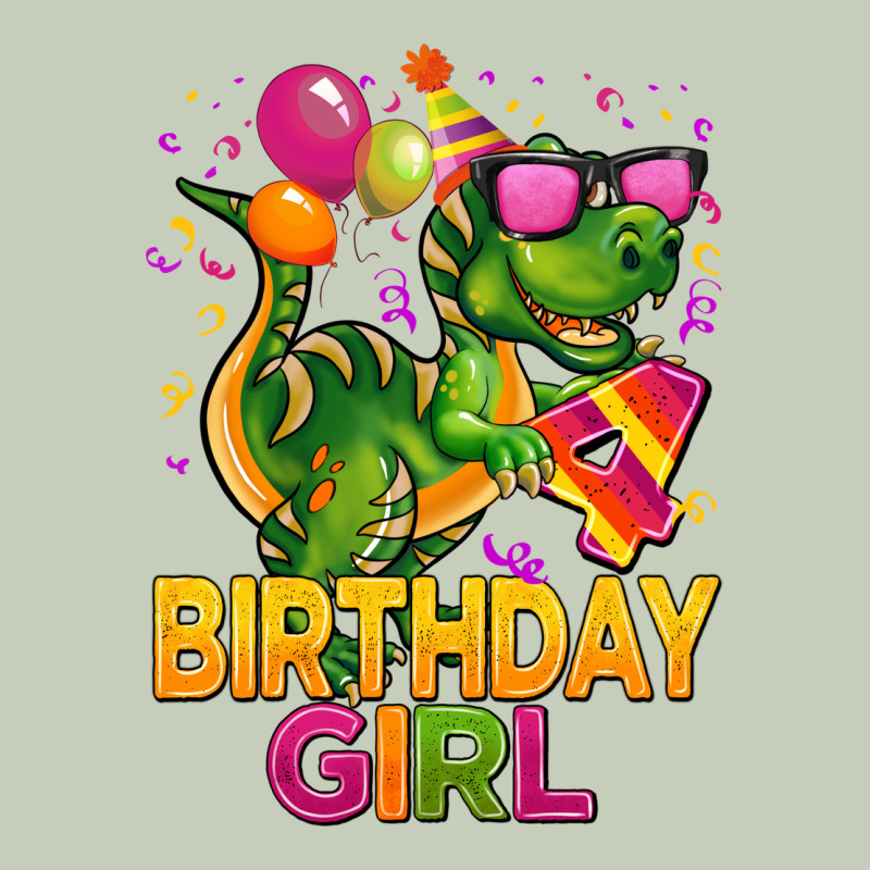 4th Birthday Girl T Rex Pink Ladies Tee by CowGirlArtShop | Teevron