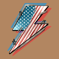 American Flag Lightning Bolt 4th Of July Long Sleeve Tee | Teevron