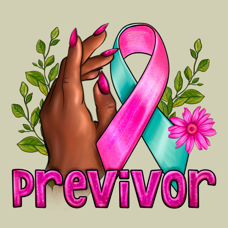 Previvor Breast Cancer Heavy Core Tee by NancyCooperArtShop | Teevron