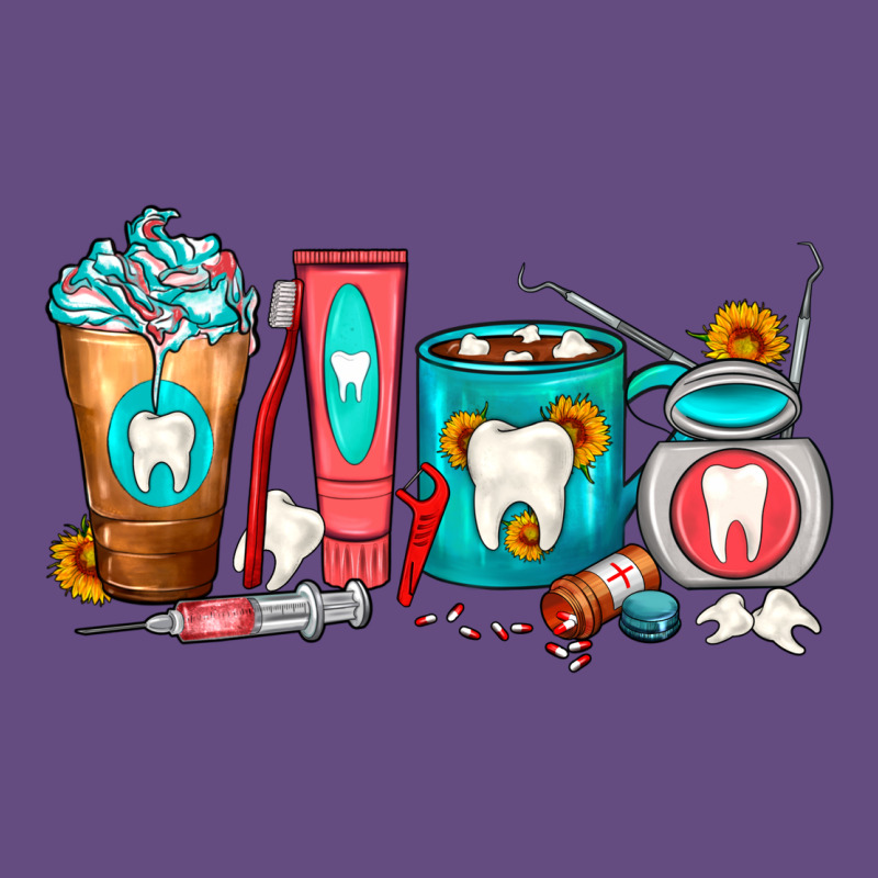 Dentist Coffee Cups Vintage Hoodie by FaDigitalArtStudio | Teevron