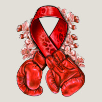 Red Ribbon With Boxing Gloves Heavy Core Tee | Teevron