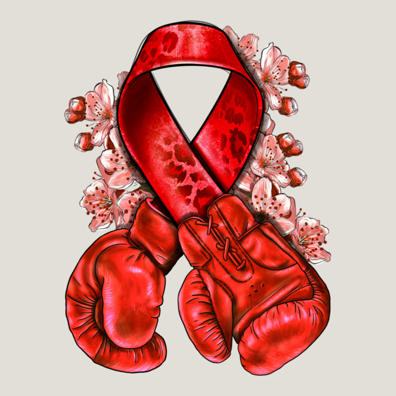 Red Ribbon With Boxing Gloves Heavy Core Tee by NancyCooperArtShop | Teevron