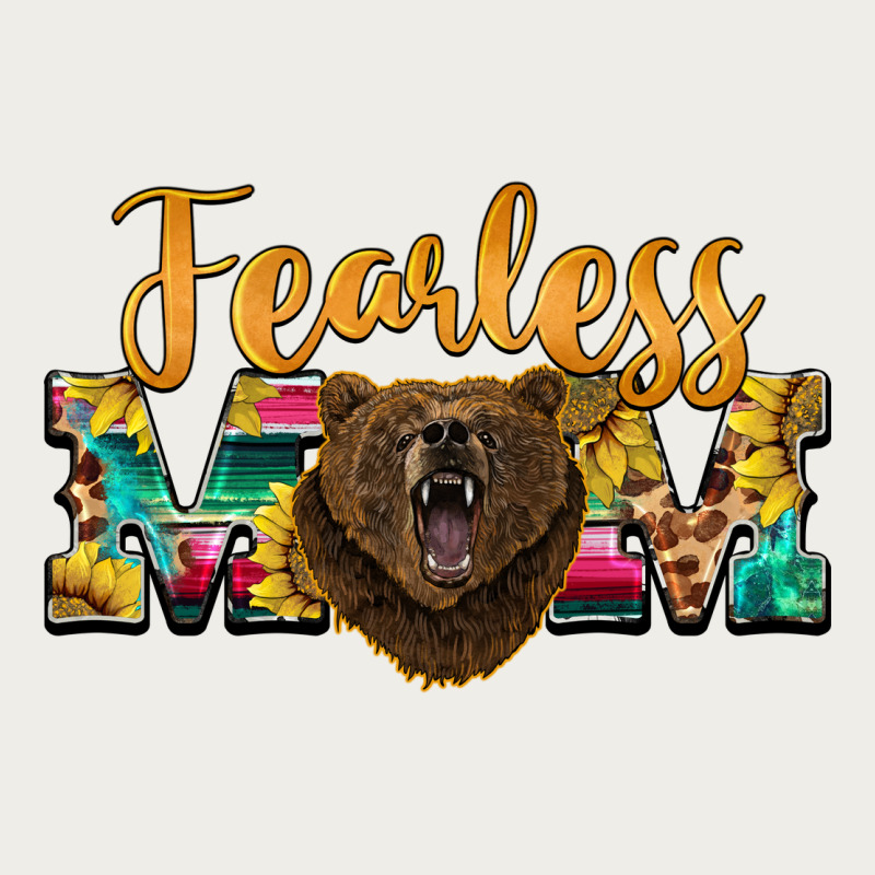 Fearless Mom Bear Zipper Hoodie by BarkalooDesign | Teevron