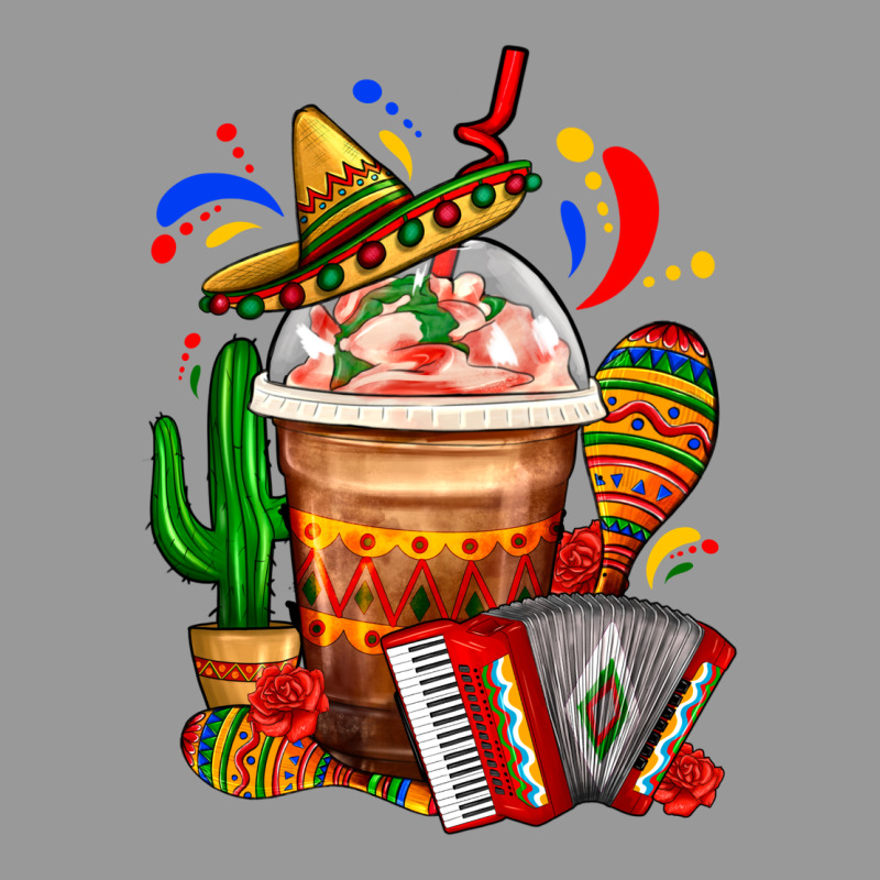 Mexican Frappe With Cactus Sombrero And Maracas Vintage Hoodie by FaDigitalArtStudio | Teevron