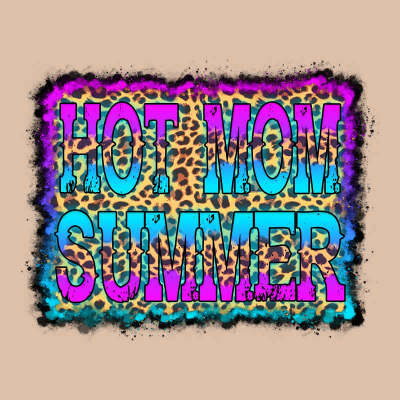 Hot Mom Summer Leopard Urban Heavy Tee by CowCowDesign | Teevron