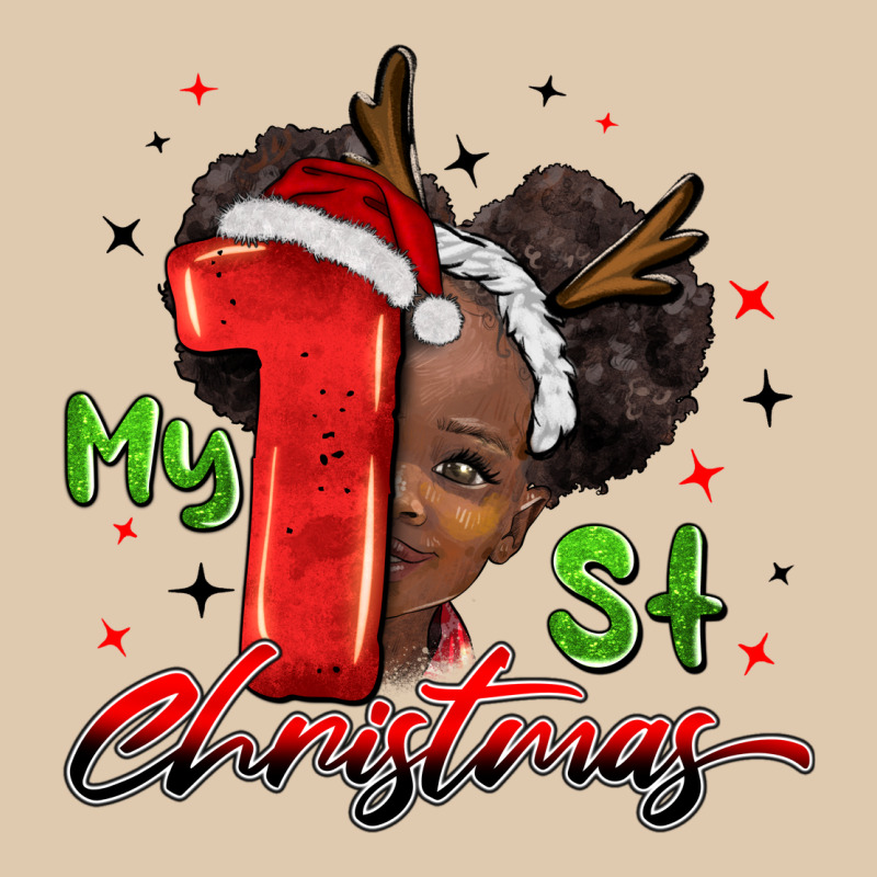My First Christmas African Girl Heavyweight Sweatshirt by BarkalooDesign | Teevron