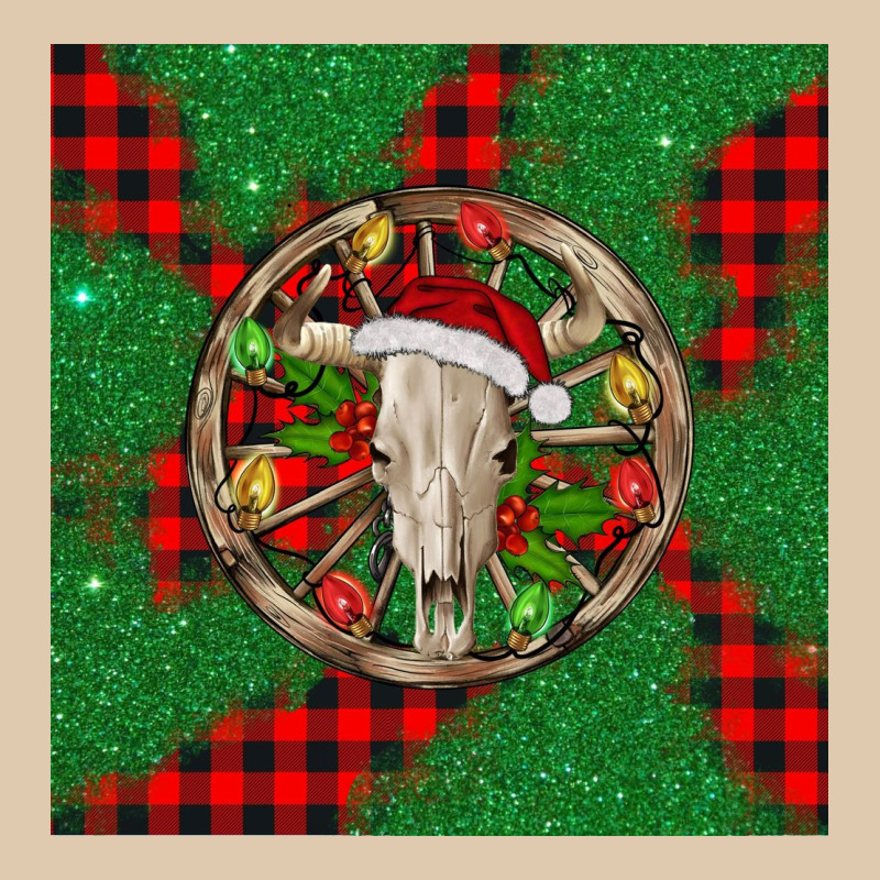 Christmas Bull Skull Heavyweight Sweatshirt by BarkalooDesign | Teevron