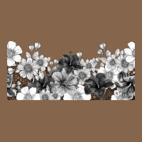Black And White Floral Premium Tee | Teevron