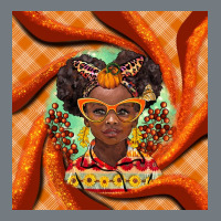 Fall African Girl Heavyweight Sweatshirt | Teevron