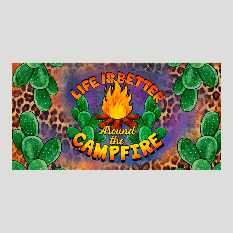 Life Is Better Around The Campfire License Plate Zipper Hoodie by BarkalooDesign | Teevron