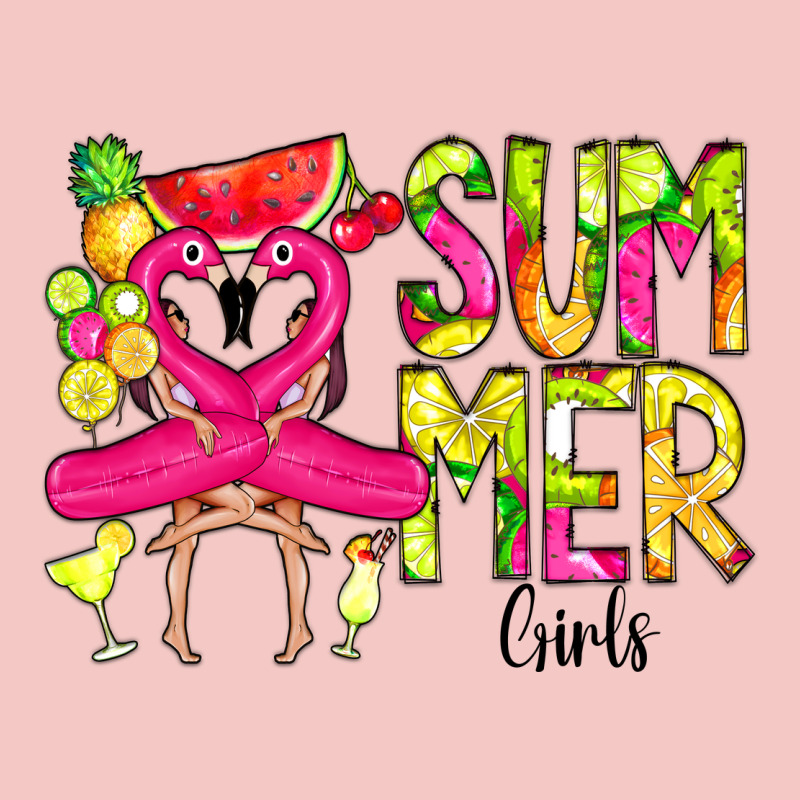 Summer Girls Flamingo Urban Heavy Tee by CowCowDesign | Teevron
