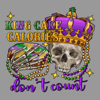 King Cake Calories Don't Count Skull Vintage Hoodie | Teevron