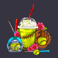 Softball Frappe Coffee Vintage Hoodie | Teevron