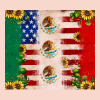 American Flag Mexico Flag Sunflower Cactus Urban Hoodie | Teevron