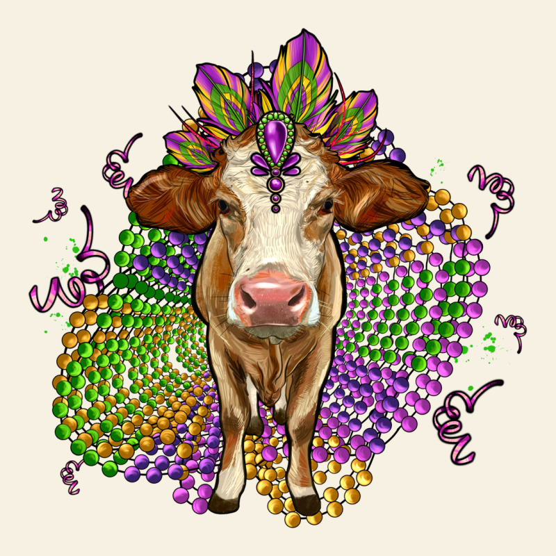 Simmental Mardi Gras Vintage Tee by OliviaCreatesArt | Teevron
