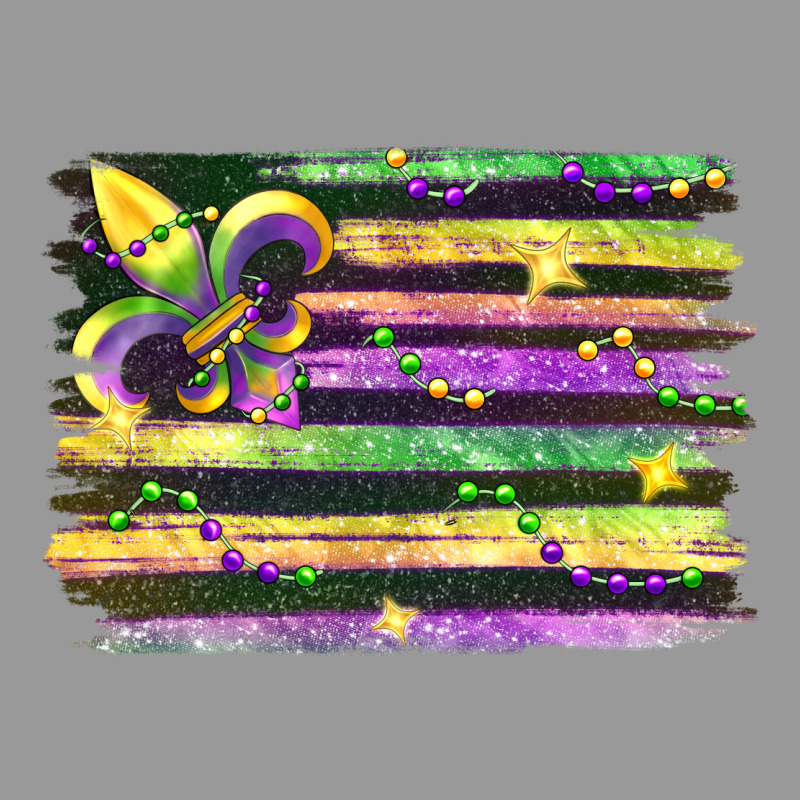Mardi Gras Flag Vintage Hoodie by FaDigitalArtStudio | Teevron