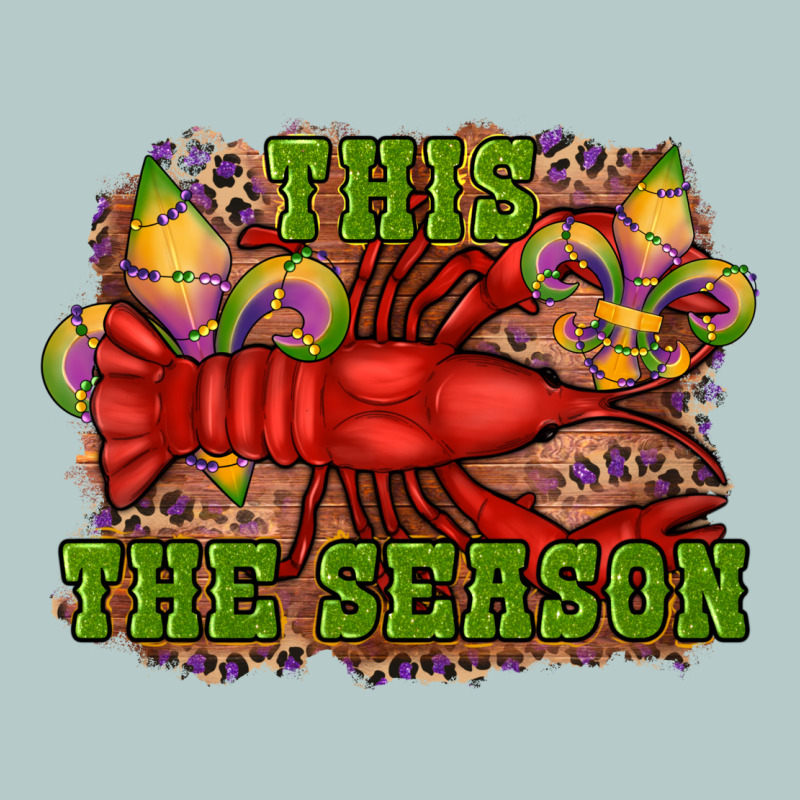 Mardi Gras This The Season Crawfish Fleur De Lis Heavy Core Tee by RanaPortraitStore | Teevron