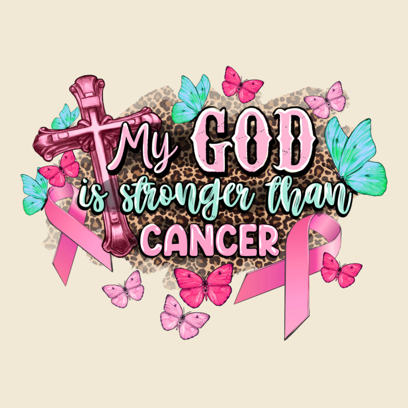 My God Is Stronger Than Cancer Awareness Premium Tee by HowdyJamesFarm | Teevron