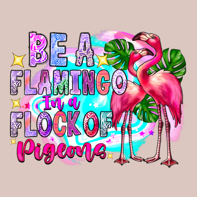 Bea Flamingo In A Flock Of Pigeons Premium Hoodie by CowhideDigitalArt | Teevron