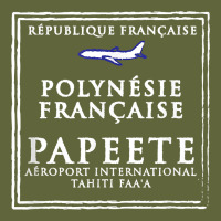 Papeete Tahiti Passport Stamp Vacation Travel T Shirt Classic Tee | Teevron