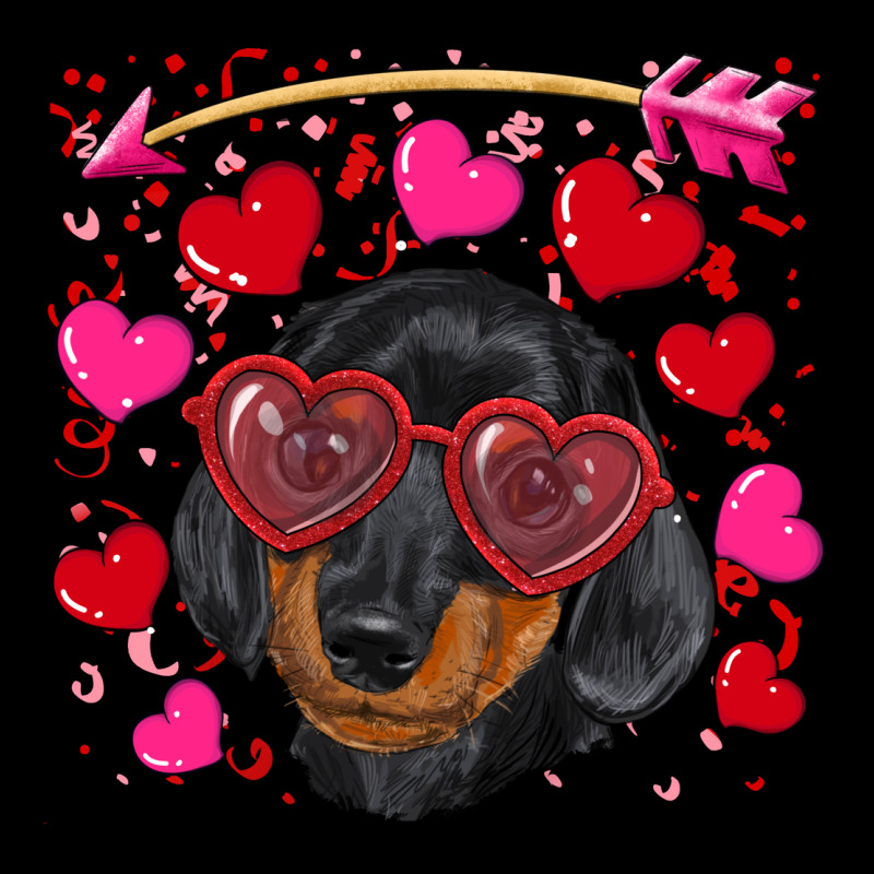 Valentine's Day  Dachshund Puppy Heavy Core Tee by RanaPortraitStore | Teevron