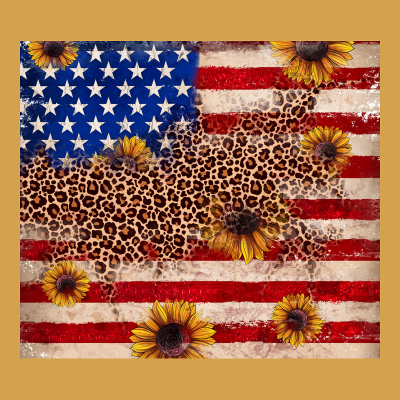 American Flag Leopard Sunflower Urban Hoodie by JahusDesignShop | Teevron