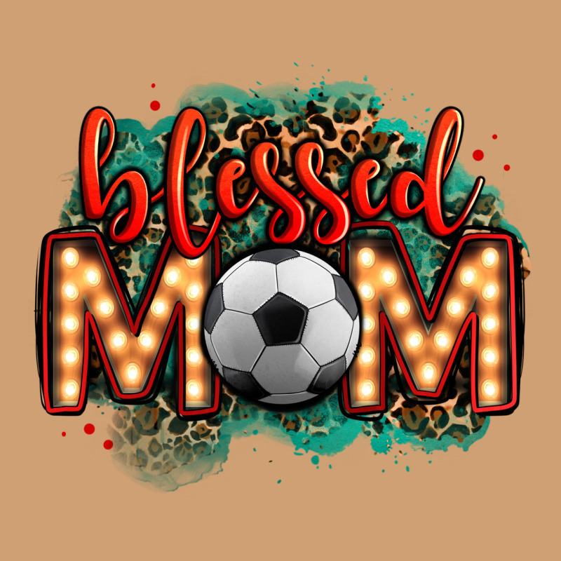 Blessed Soccer Mom Lightbulb Letters Vintage Tee by OliviaCreatesArt | Teevron