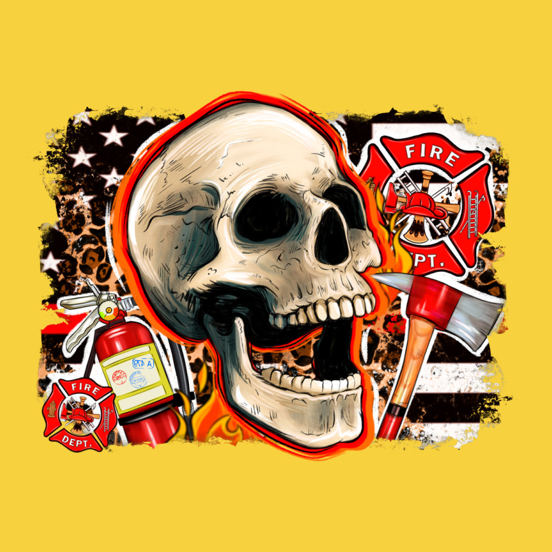 Firefighter Skull Premium Sweatshirt by AdoDesignShop | Teevron