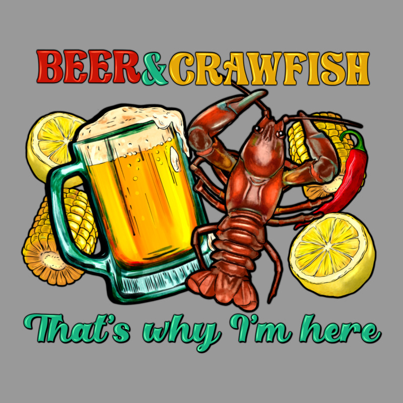 Beer&crawfish That's Why I'm Here Vintage Hoodie by FaDigitalArtStudio | Teevron
