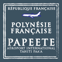 Papeete Tahiti Passport Stamp Vacation Travel T Shirt Urban Heavy Tee | Teevron