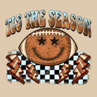 Tis The Season Football Smiley Face Heavyweight Sweatshirt | Teevron