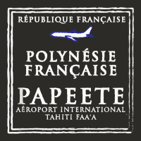 Papeete Tahiti Passport Stamp Vacation Travel T Shirt Heavy Core Tee | Teevron