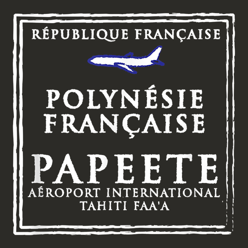Papeete Tahiti Passport Stamp Vacation Travel T Shirt Heavy Core Tee by maiPhamDesign | Teevron