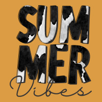 Summer Vibes Black White Cowhide Urban Heavy Tee | Teevron