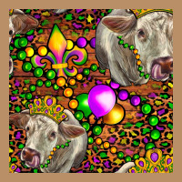 Mardi Gras Cow Leopard Seamless Pattern Vintage Hoodie | Teevron