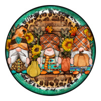 fall gnomes round earrings 4 | Teevron