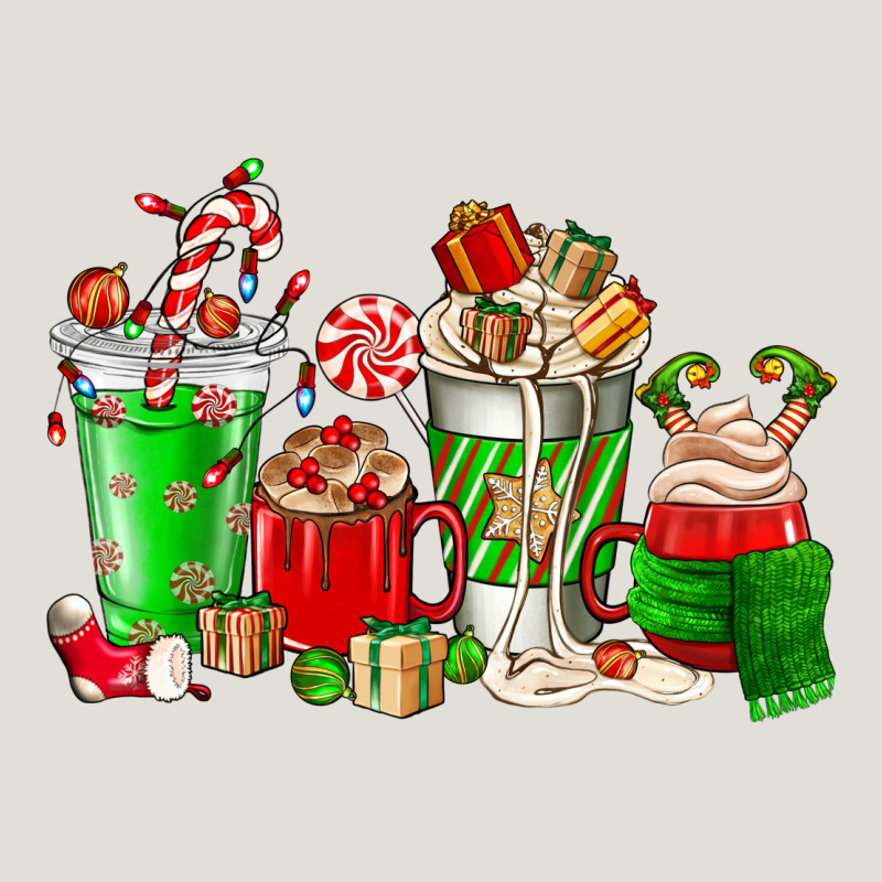 Christmas Coffee Cup Heavy Core Tee by NancyCooperArtShop | Teevron