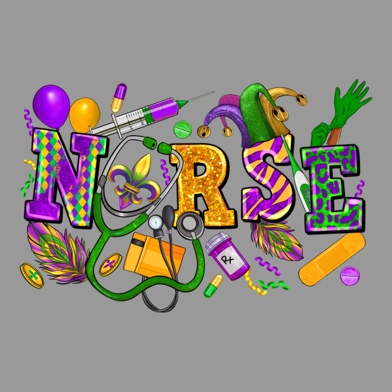 Nurse Mardi Gras Vintage Hoodie by FaDigitalArtStudio | Teevron