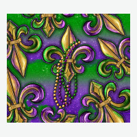 Mardi Gras Fleur De Lis Urban Heavy Tee | Teevron