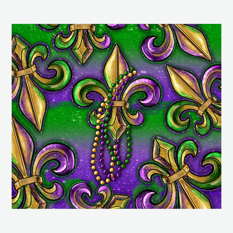Mardi Gras Fleur De Lis Urban Heavy Tee by RanaPortraitStore | Teevron