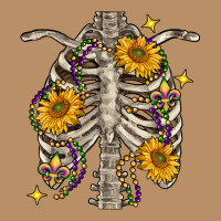 Mardi Gras Chest Sunflowers Skeleton Vintage Hoodie | Teevron