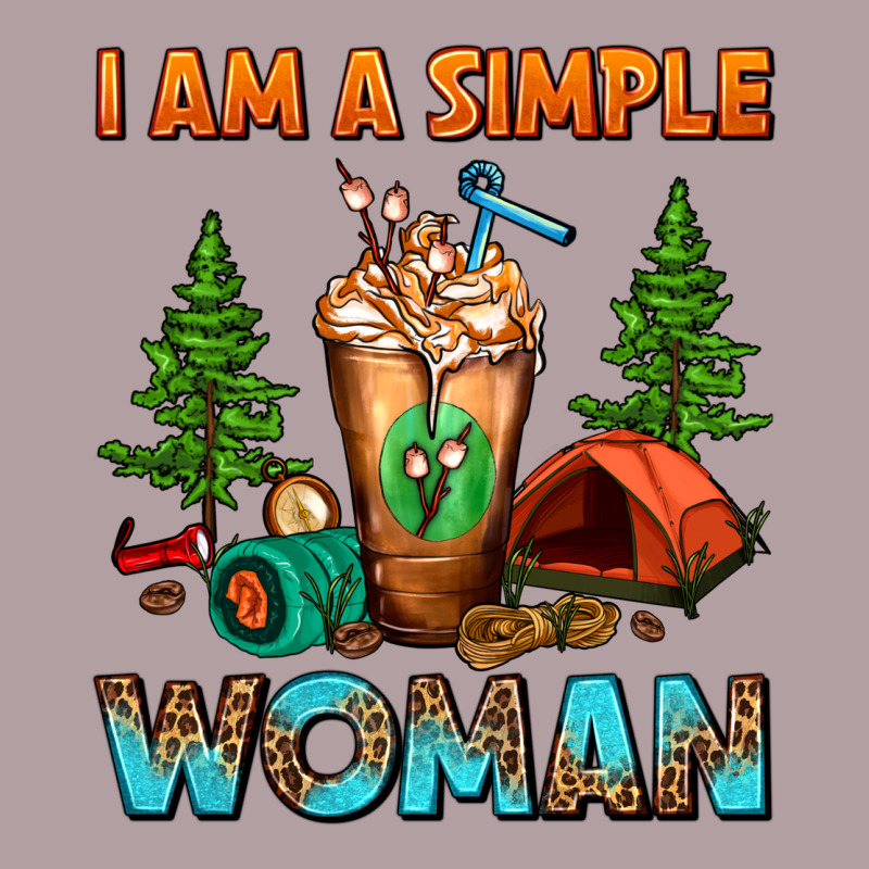 I Am A Simple Woman Camping Frappe Vintage Hoodie by FaDigitalArtStudio | Teevron