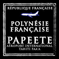 Papeete Tahiti Passport Stamp Vacation Travel T Shirt Zipper Hoodie | Teevron