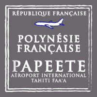 Papeete Tahiti Passport Stamp Vacation Travel T Shirt Premium Sweatshirt | Teevron